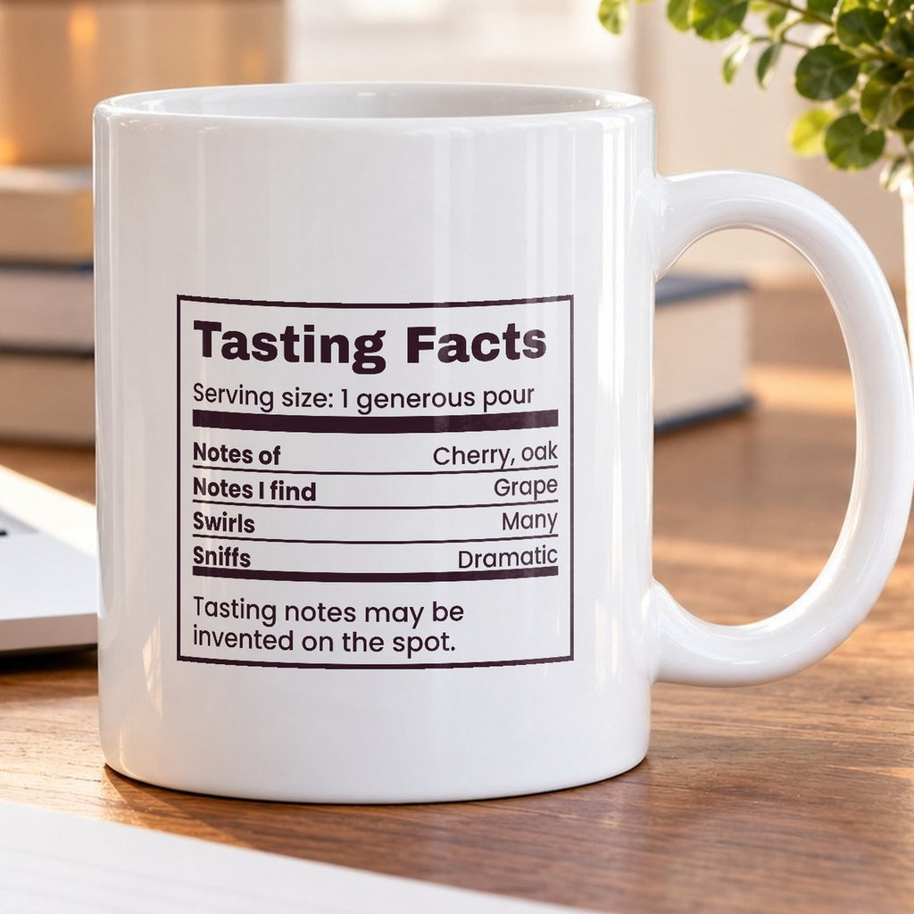 Funny Wine Lover Mug Notes Of Cherry I Taste Grape Tasting Label - photo 5