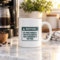 Funny Disc Golf Coffee Mug Number On 19 Discs Warning Label - photo 1