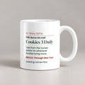 Funny Nurse Christmas Coffee Mug Cookies 3 Daily Prescription - photo 1