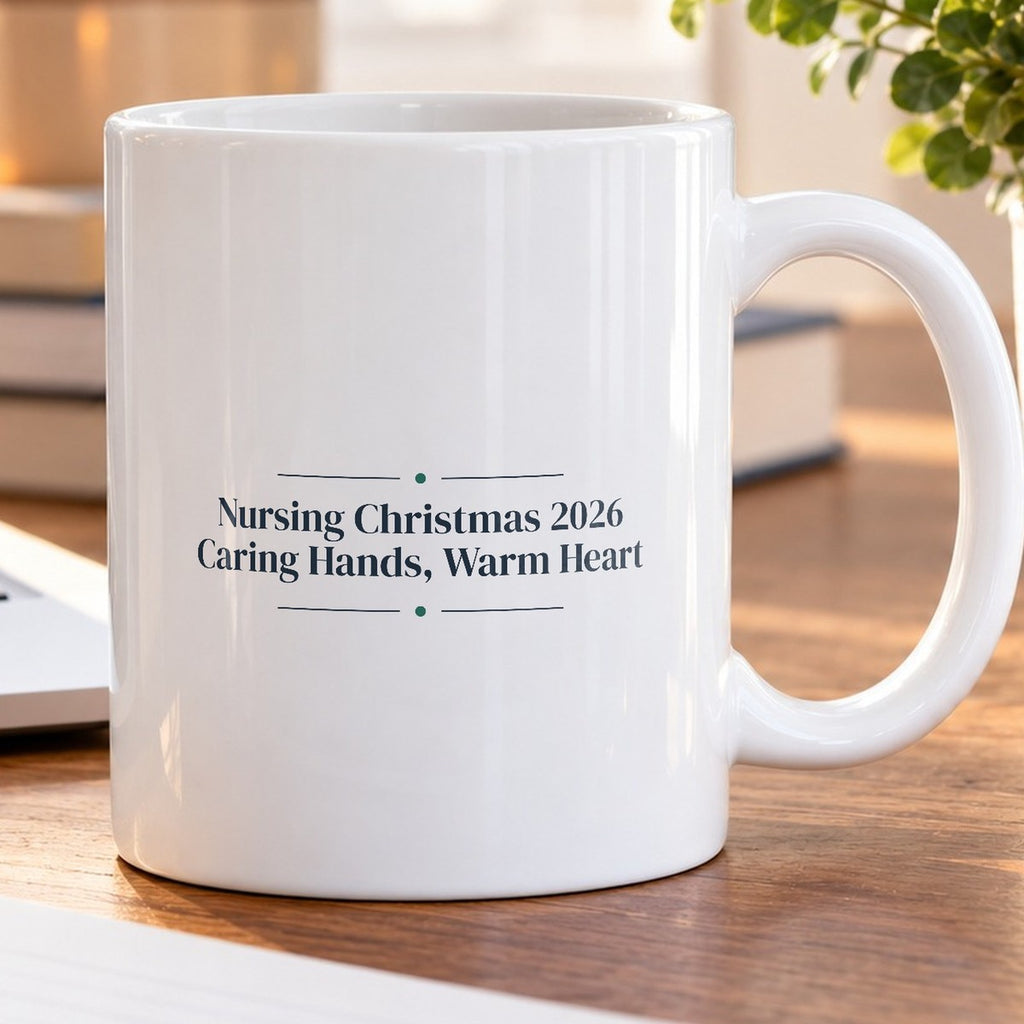 Nurse Christmas 2026 Coffee Mug Caring Hands Warm Heart For Nurses - photo 5