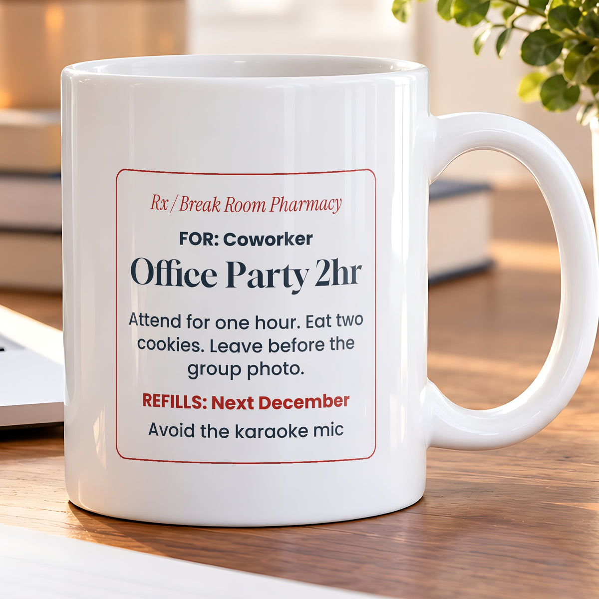 Funny Office Christmas Coffee Mug Office Party 2hr Prescription Coworker - photo 5