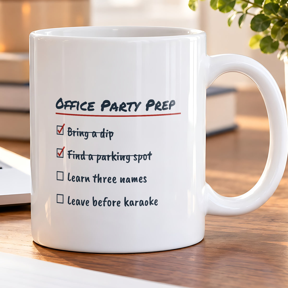 Funny Office Christmas Coffee Mug Office Party Prep Checklist - photo 5