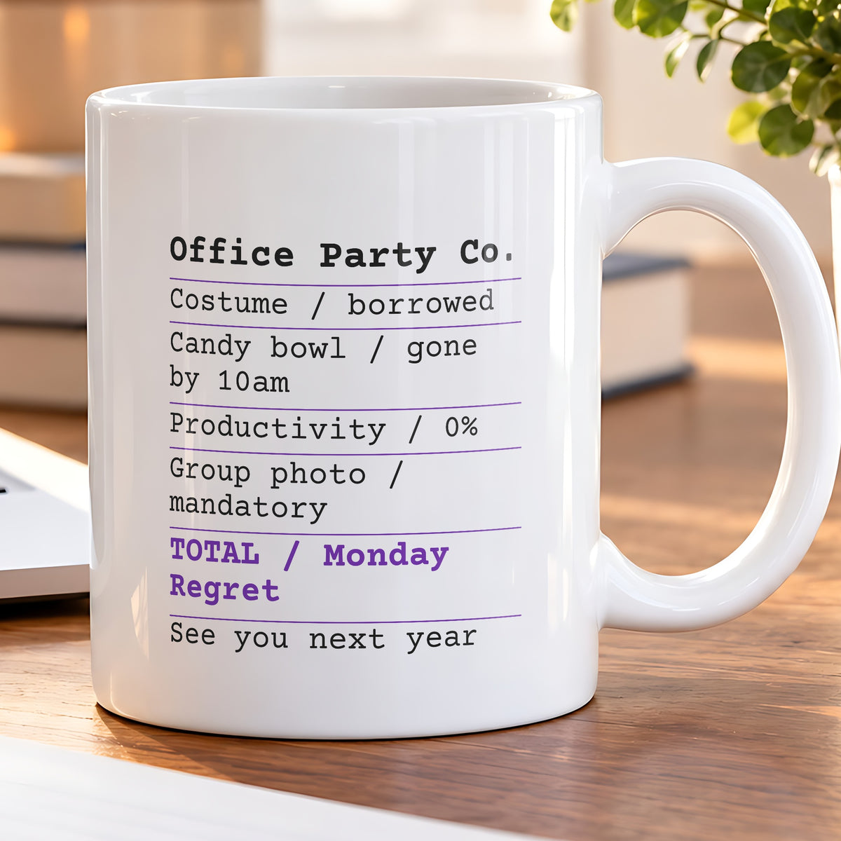 Funny Halloween Coffee Mug Office Party Receipt For Coworkers - photo 5