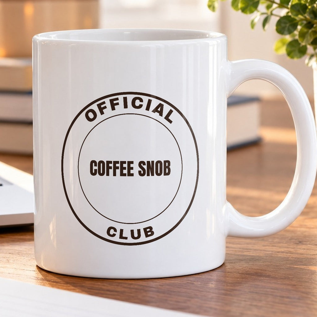Official Coffee Snob Club Coffee Mug, Funny Coffee - photo 5