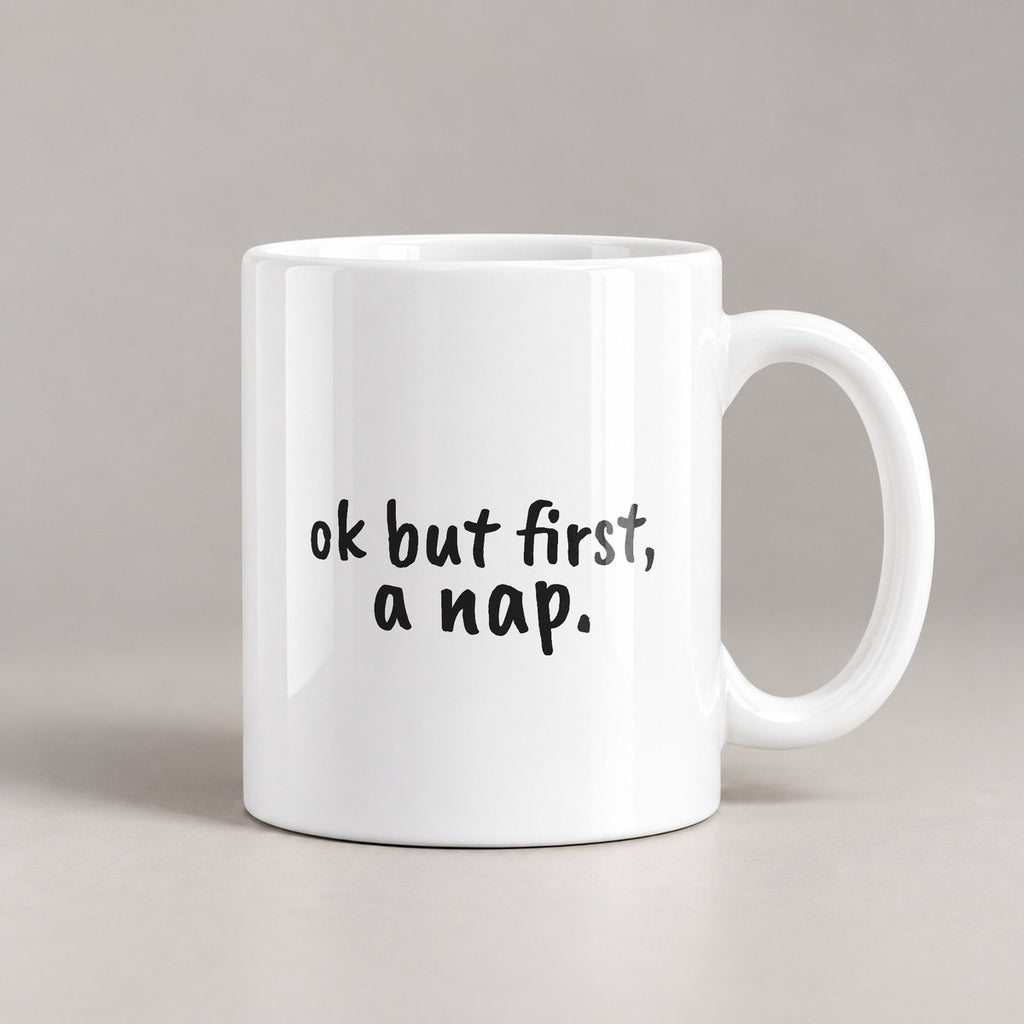 Funny Coffee Mug Ok But First A Nap Introvert - photo 2