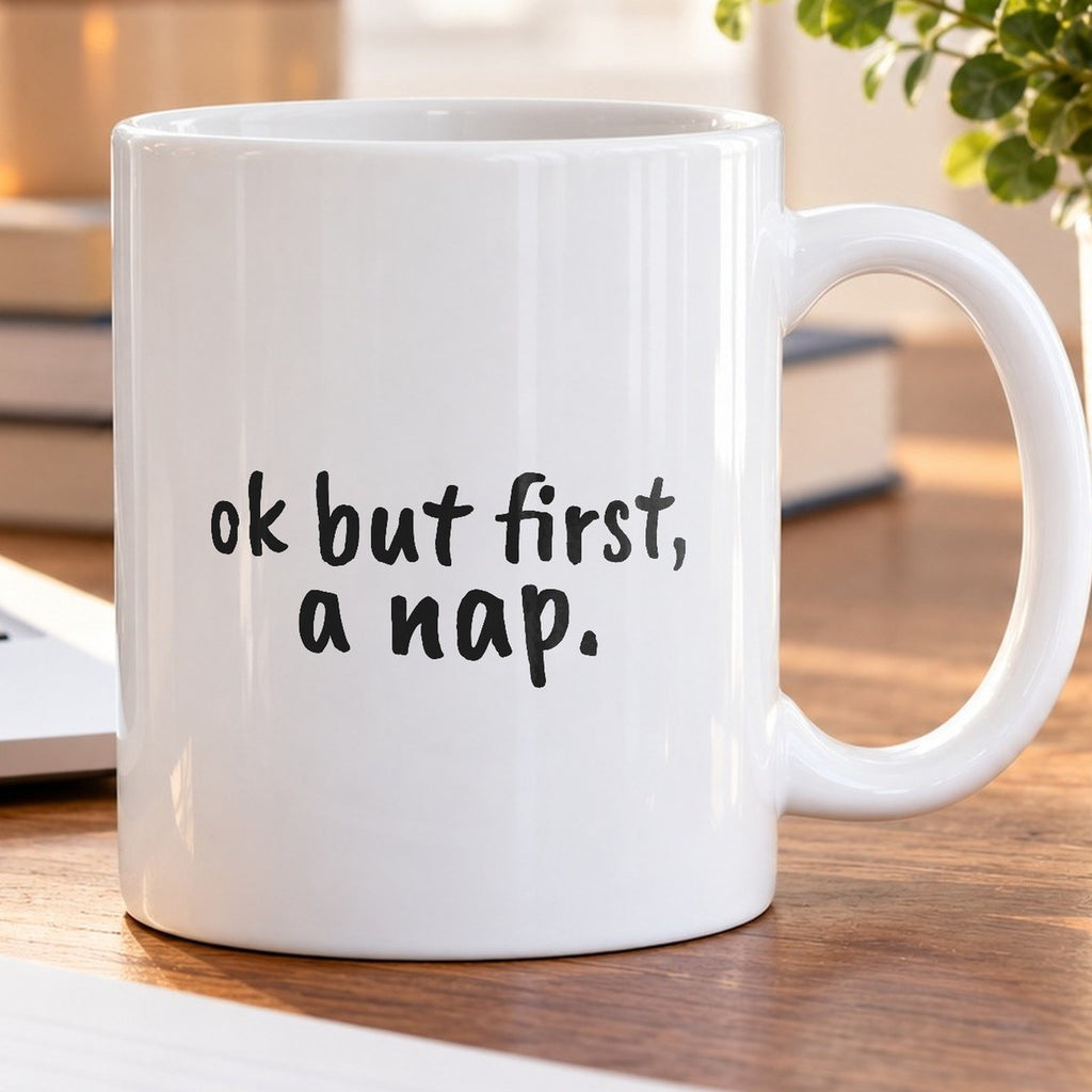 Funny Coffee Mug Ok But First A Nap Introvert - photo 5
