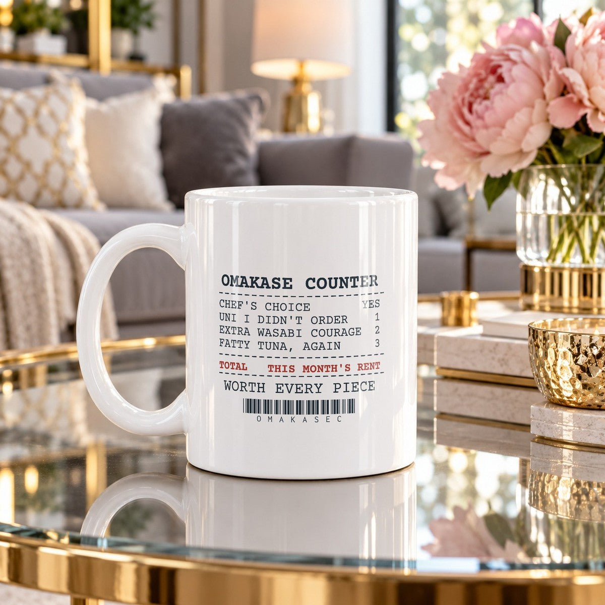 Funny Sushi Coffee Mug Omakase Receipt For Sushi Lovers - photo 4