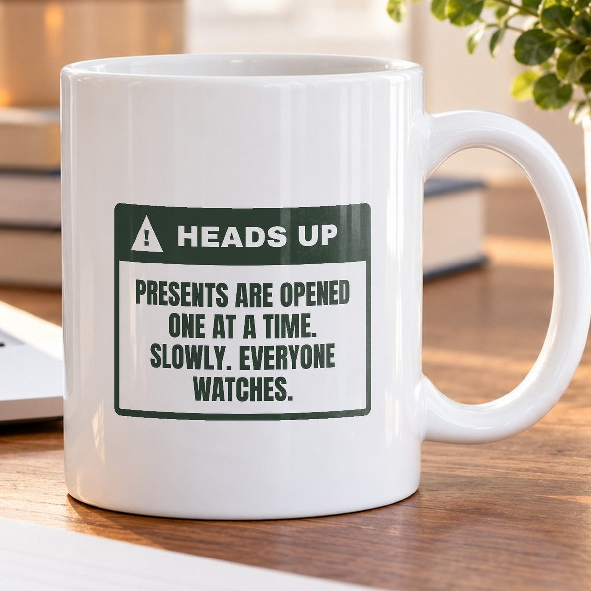 Funny Christmas Family Coffee Mug Presents Opened One At A Time - photo 5