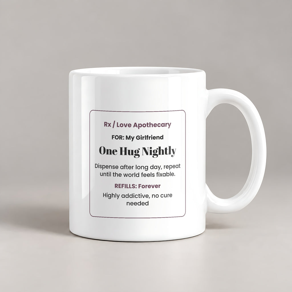 Funny Girlfriend Coffee Mug One Hug Nightly For Girlfriend - photo 1