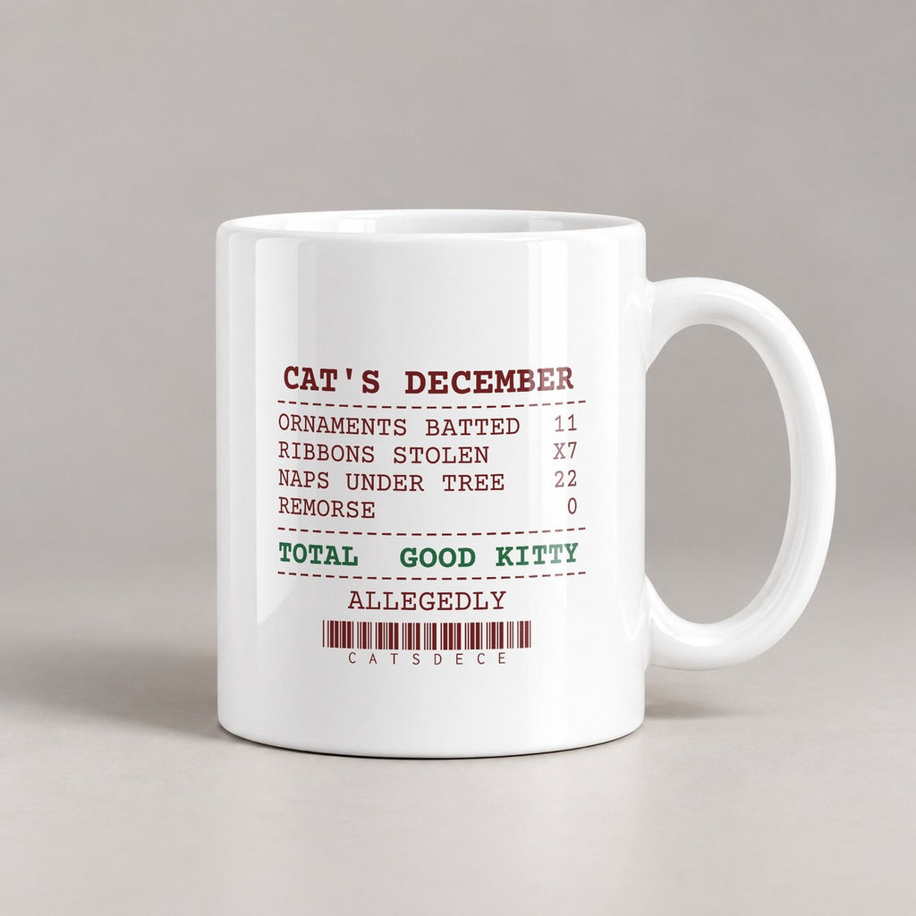 Funny Christmas Cat Coffee Mug Ornaments Batted 11 Remorse 0 Receipt - photo 2