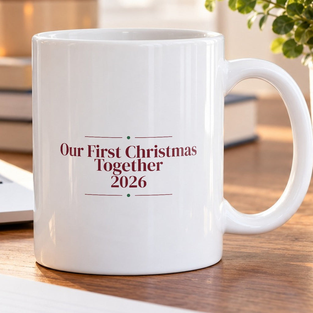 Our First Christmas Together 2026 Coffee Mug For Couples - photo 5