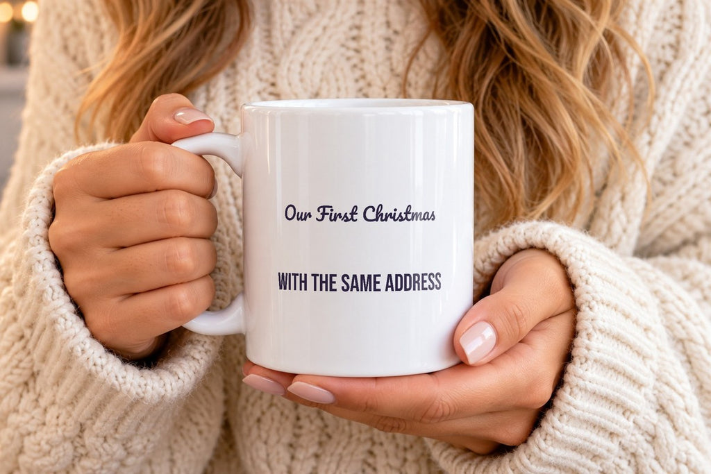 Newlywed Christmas Coffee Mug Our First Christmas With The Same Address - photo 4