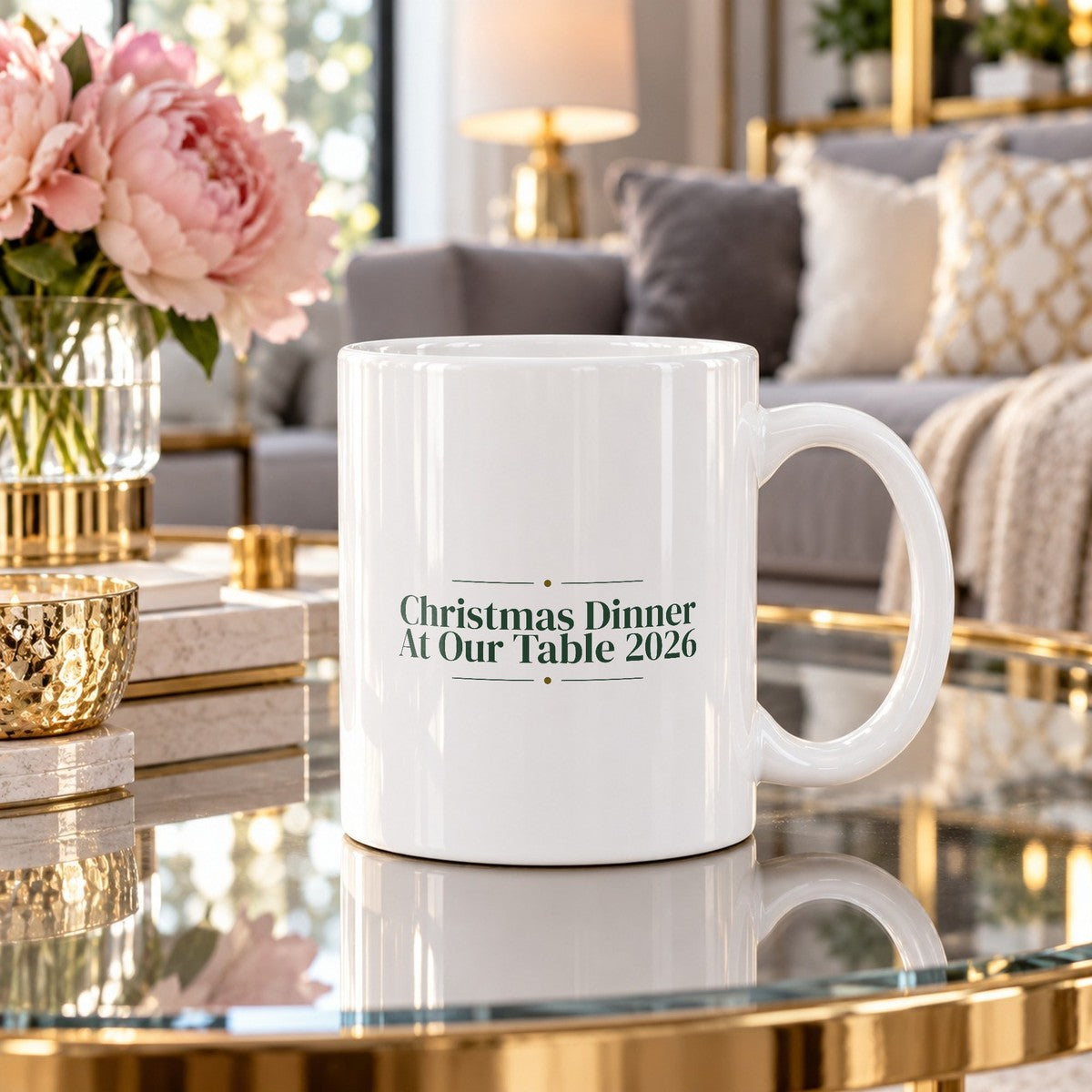 Christmas Coffee Mug Christmas Dinner At Our Table 2026 For The Host - photo 2