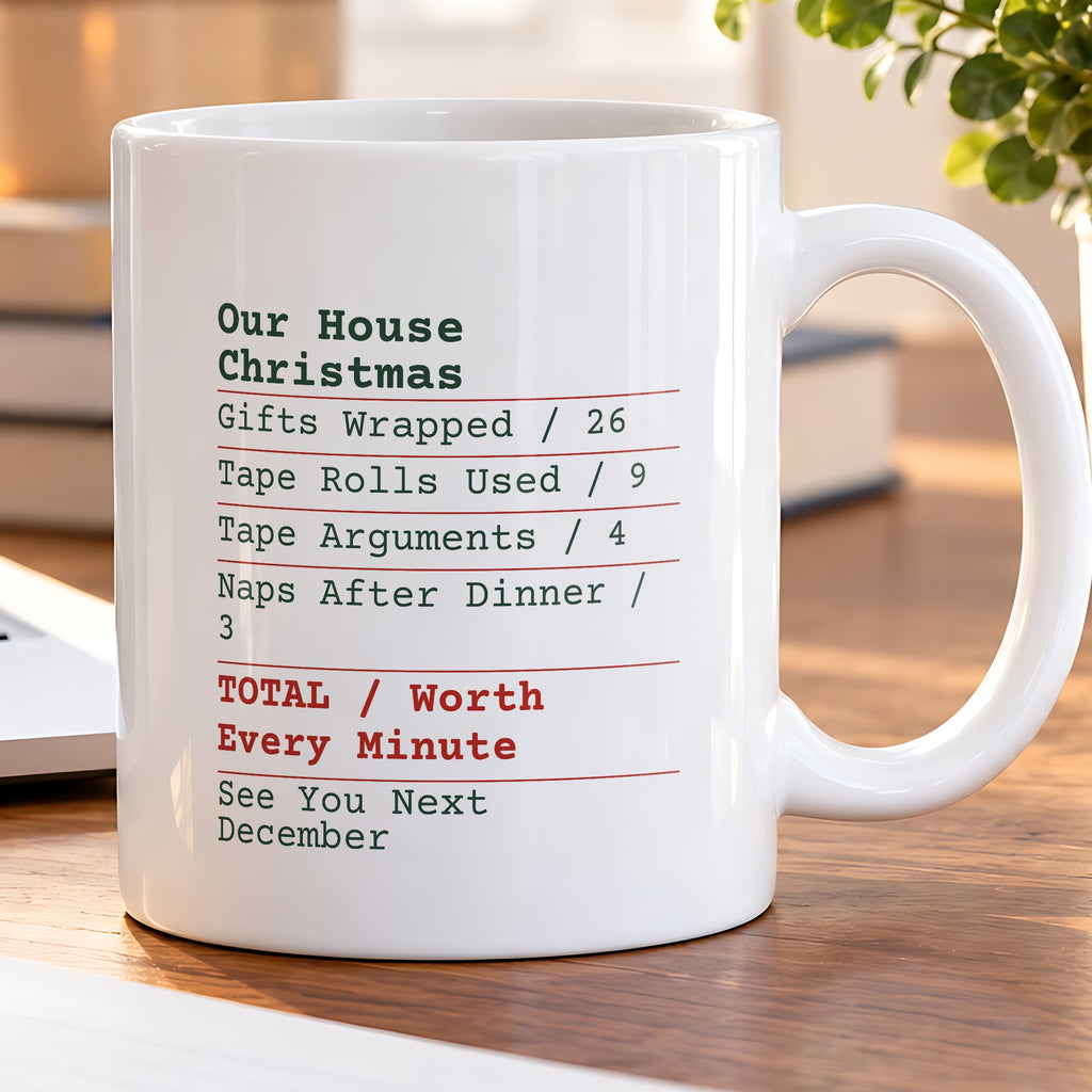 Funny Family Christmas Coffee Mug Our House Christmas Receipt - photo 5