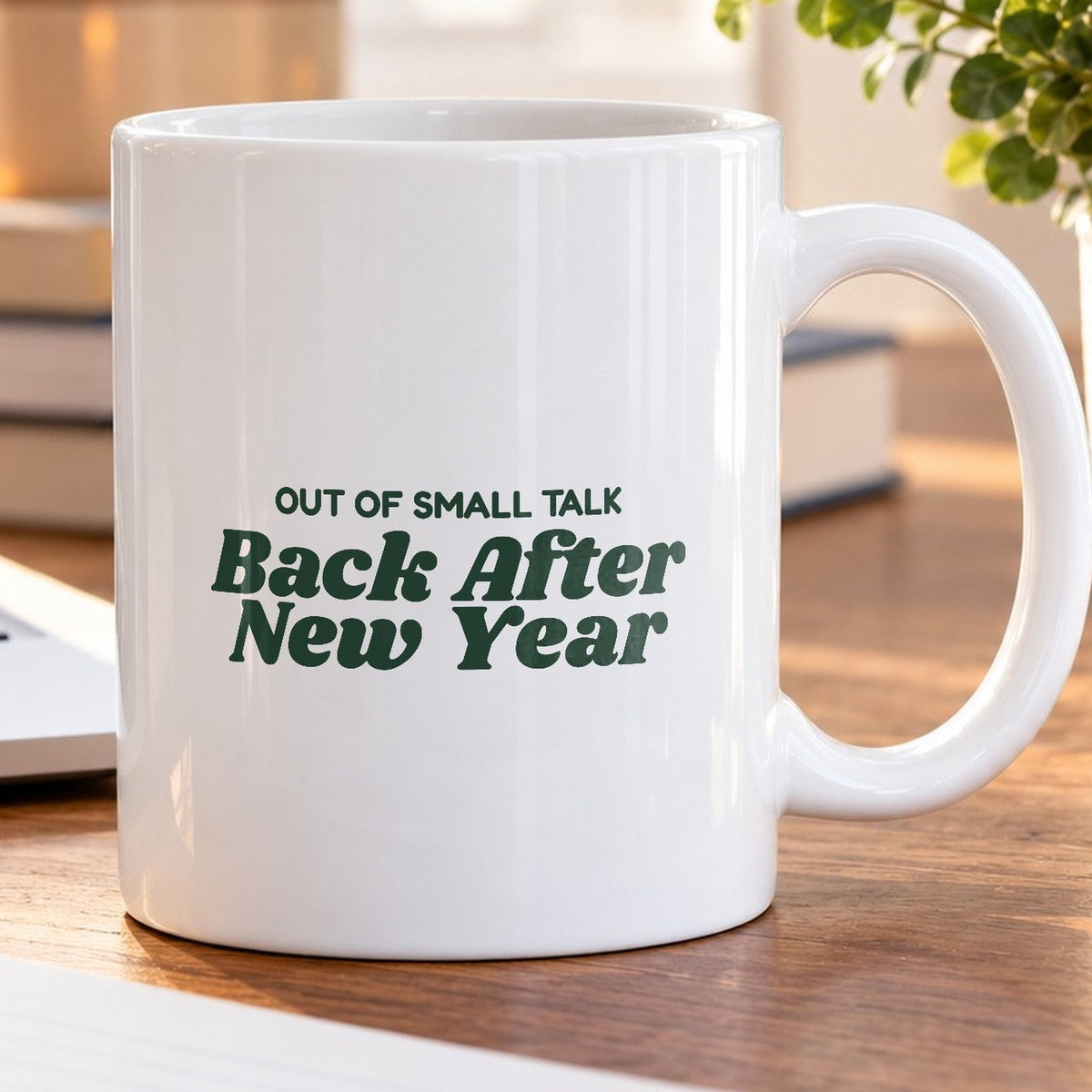 Funny Christmas Coffee Mug Out Of Small Talk Back After New Year - photo 5