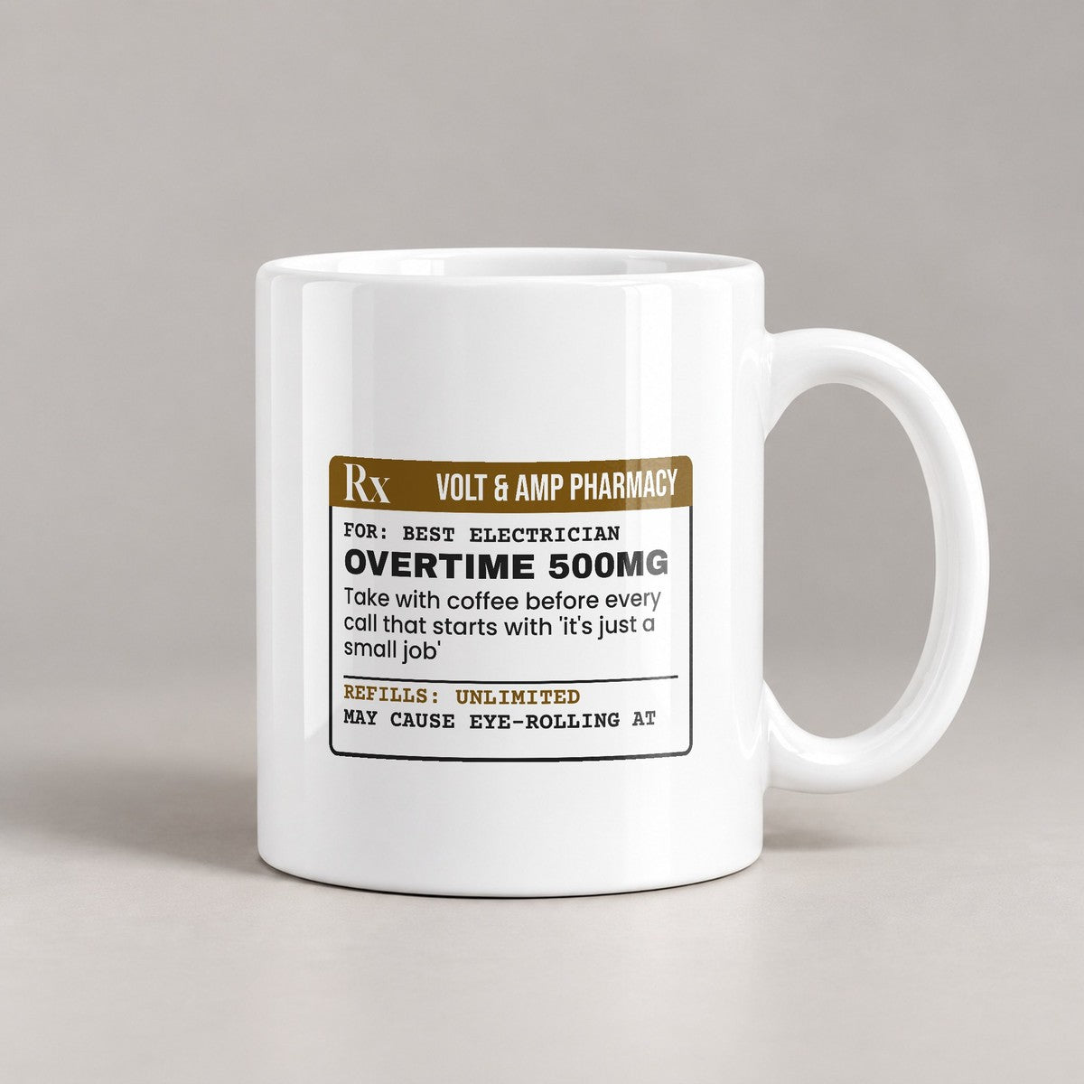 Overtime 500mg Coffee Mug For Electricians - photo 1