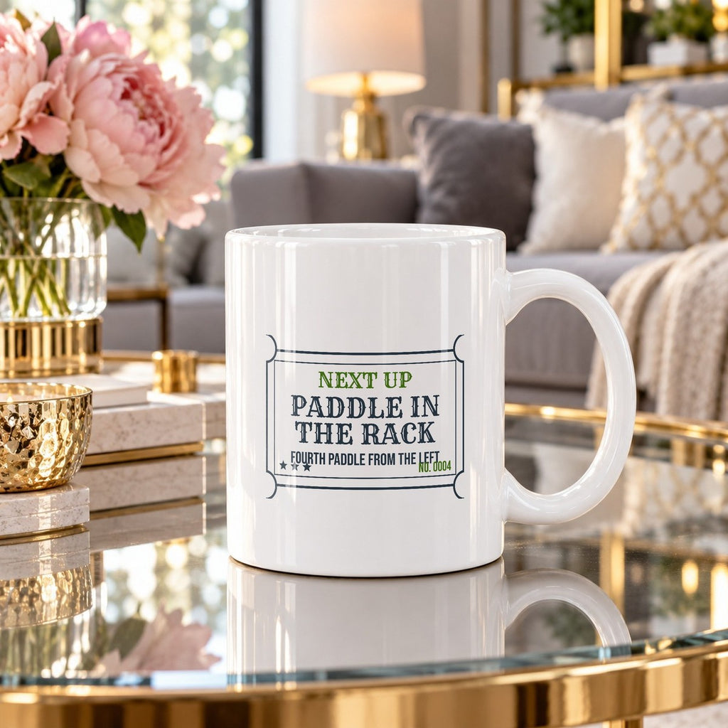 Funny Pickleball Mug Next Up Paddle Rack Ticket For Players - photo 1
