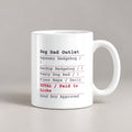 Funny Dog Dad Coffee Mug Dog Dad Outlet Receipt Paid In Licks - photo 1