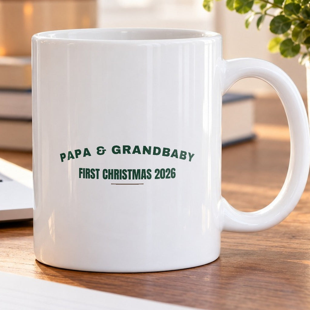 Papa And Grandbaby First Christmas 2026 Coffee Mug For Papa - photo 5