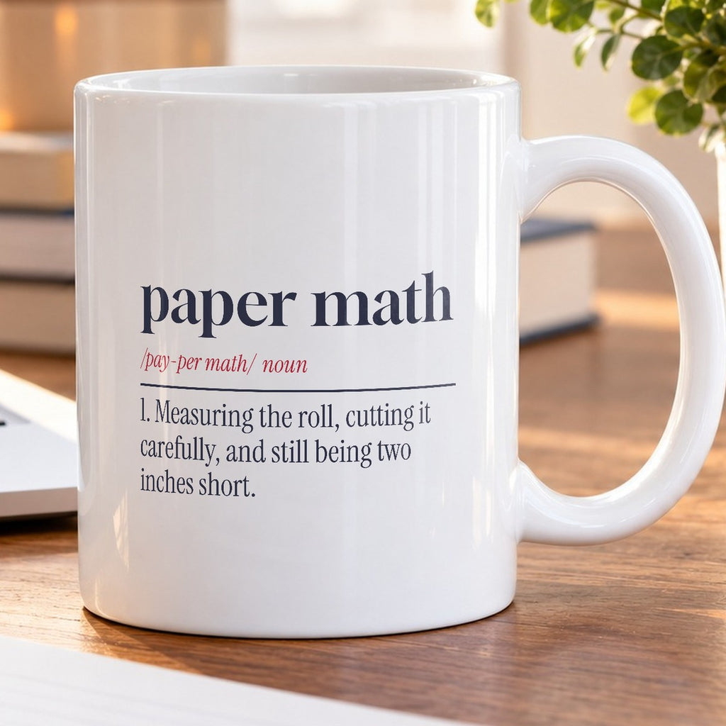 Funny Christmas Coffee Mug Paper Math Definition Two Inches Short - photo 5
