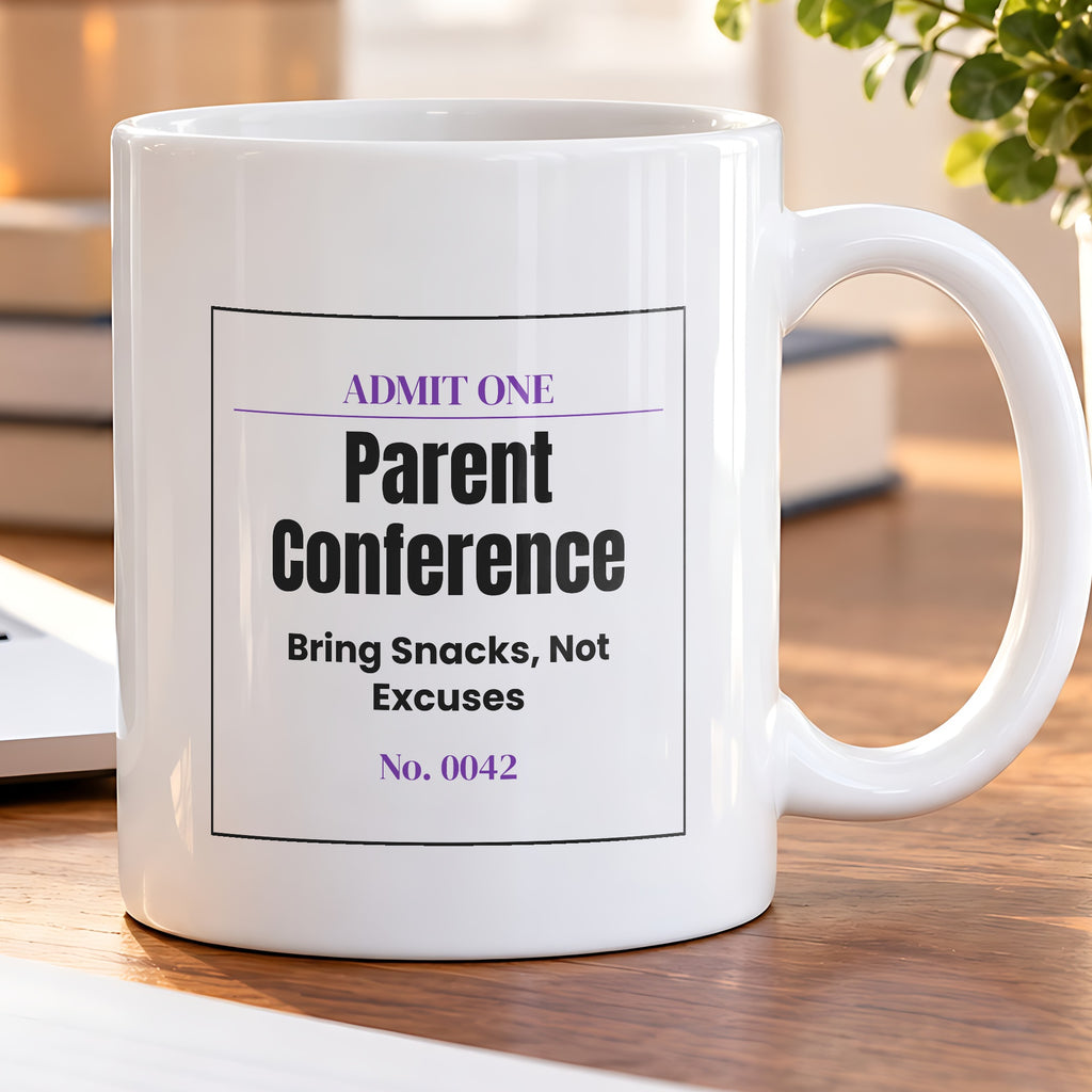 Funny Teacher Coffee Mug Parent Conference Ticket For Teachers - photo 5