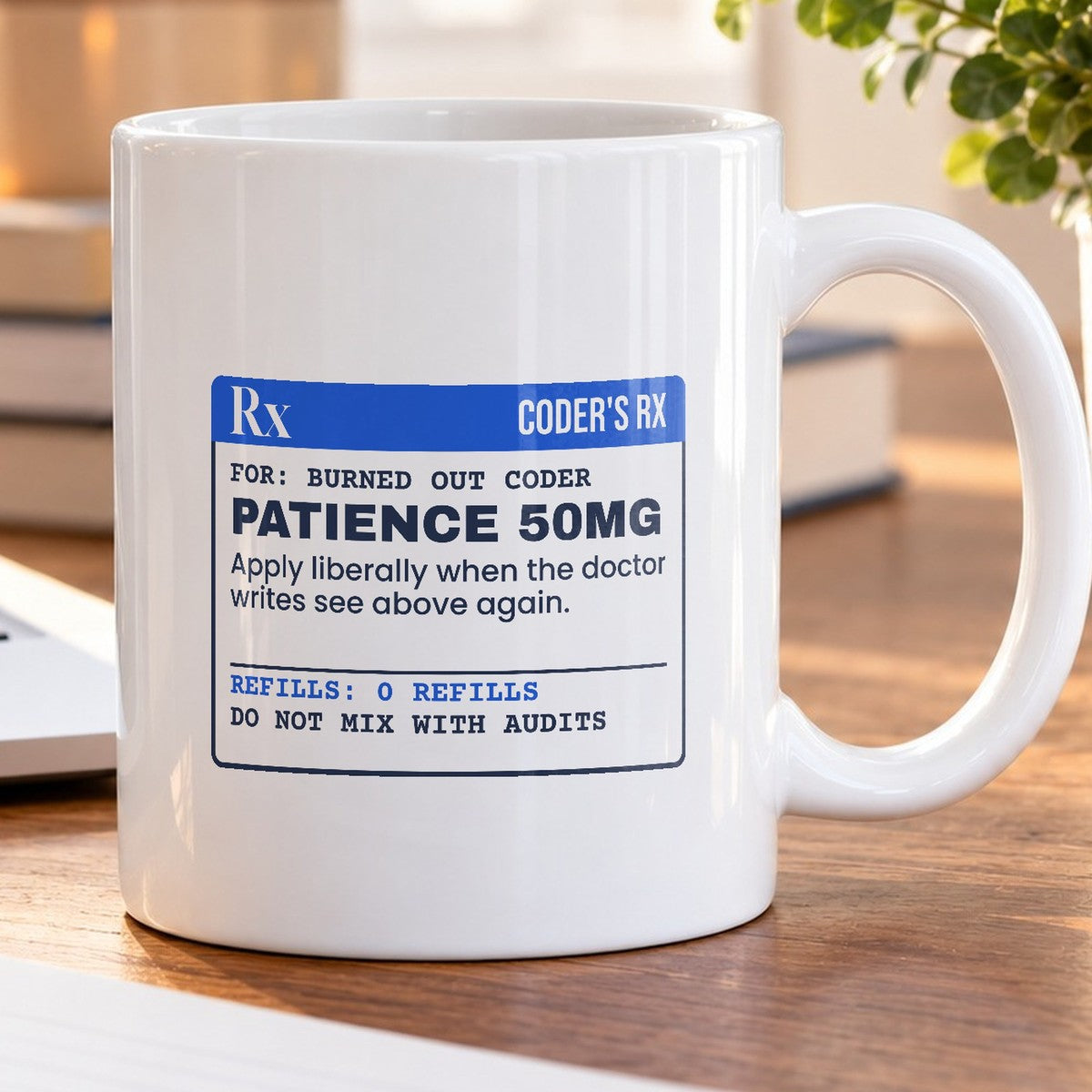 Funny Medical Coder Coffee Mug Patience 50mg - photo 5
