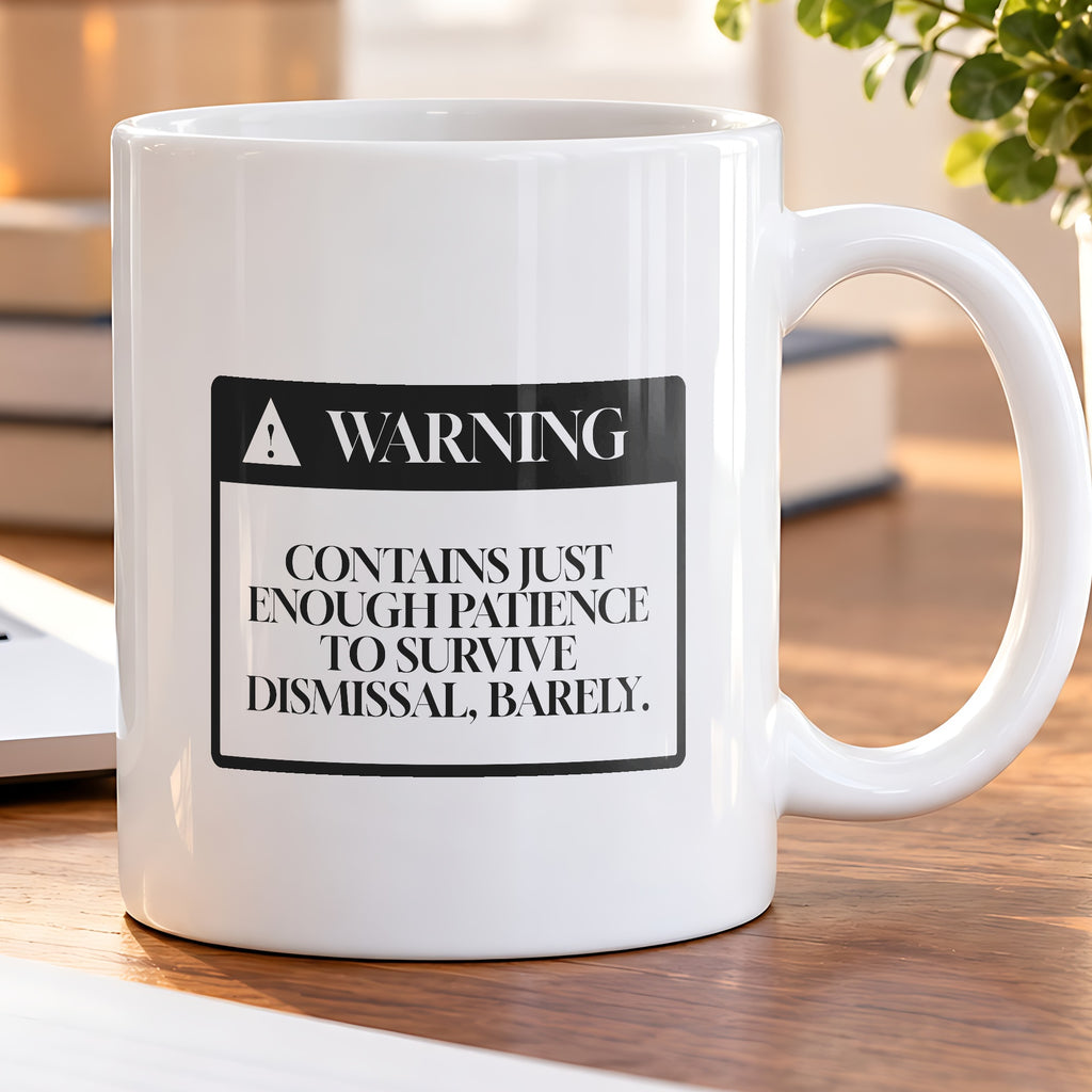 Funny Teacher Coffee Mug Patience Warning Label For Teachers - photo 5