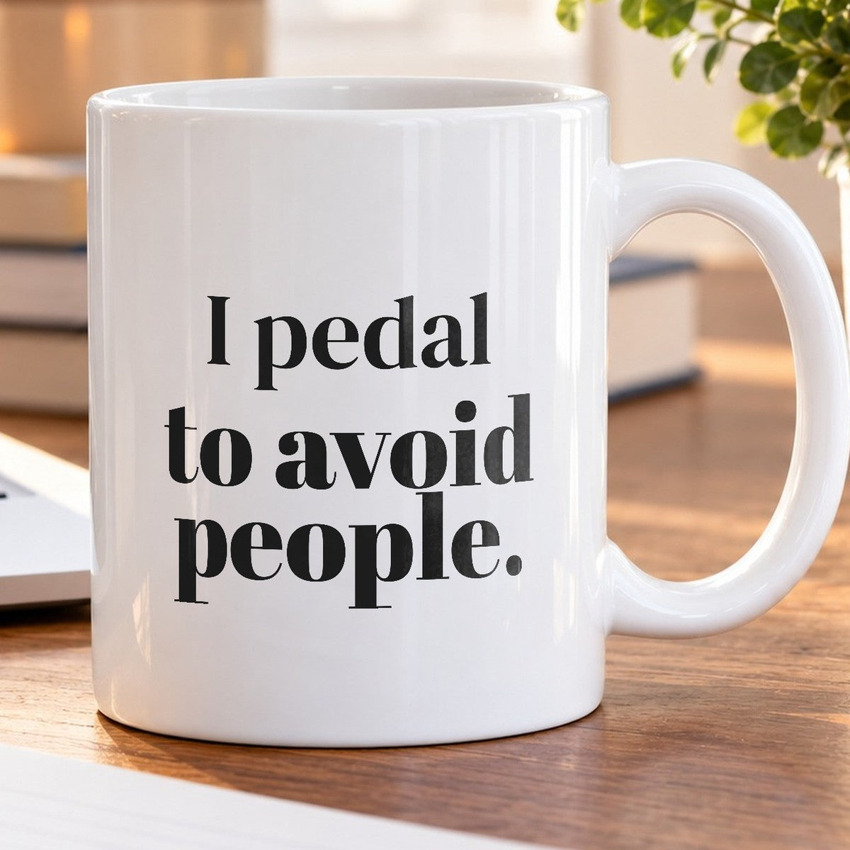 Cycling Coffee Mug I Pedal To Avoid People - photo 5