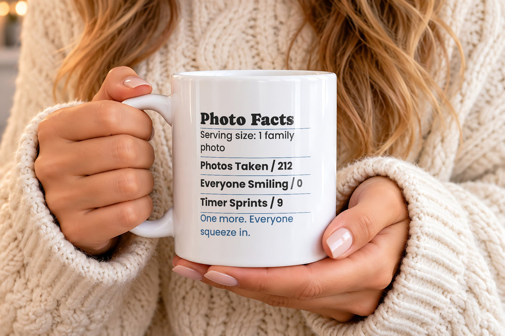 Funny Family Christmas Coffee Mug Photo Facts Family Photographer Label - photo 4