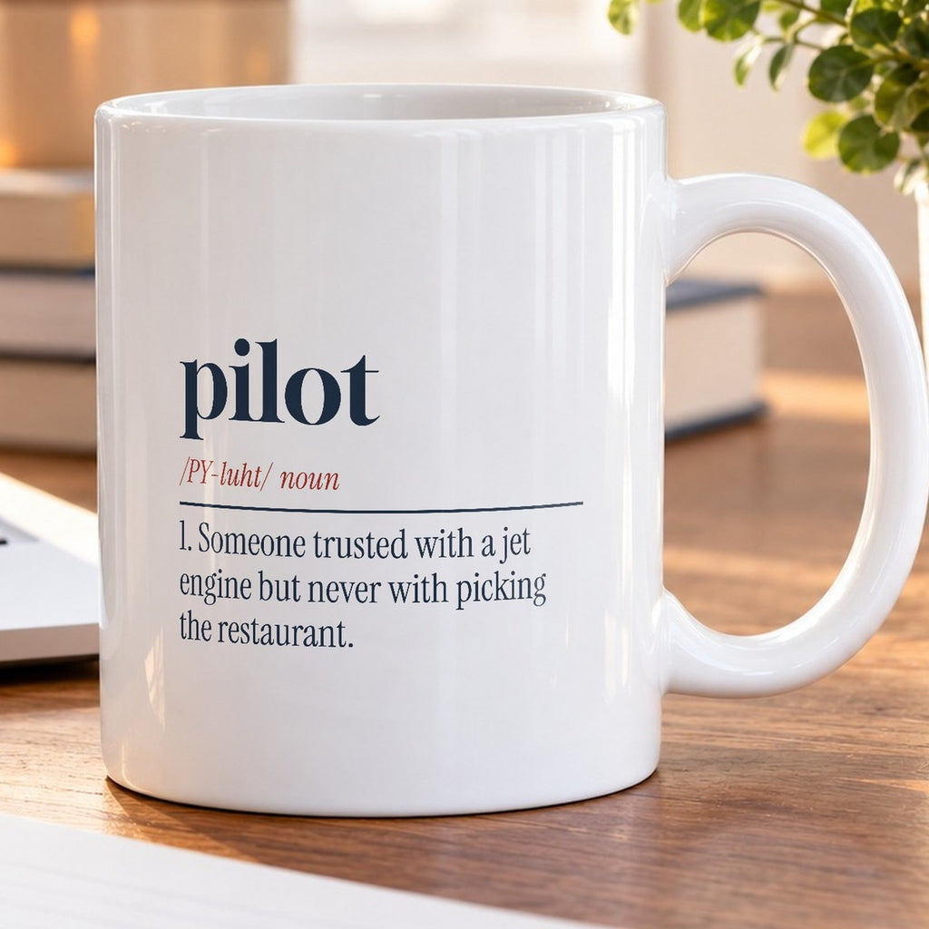 Pilot Coffee Mug Trusted With A Jet Not Dinner - photo 5
