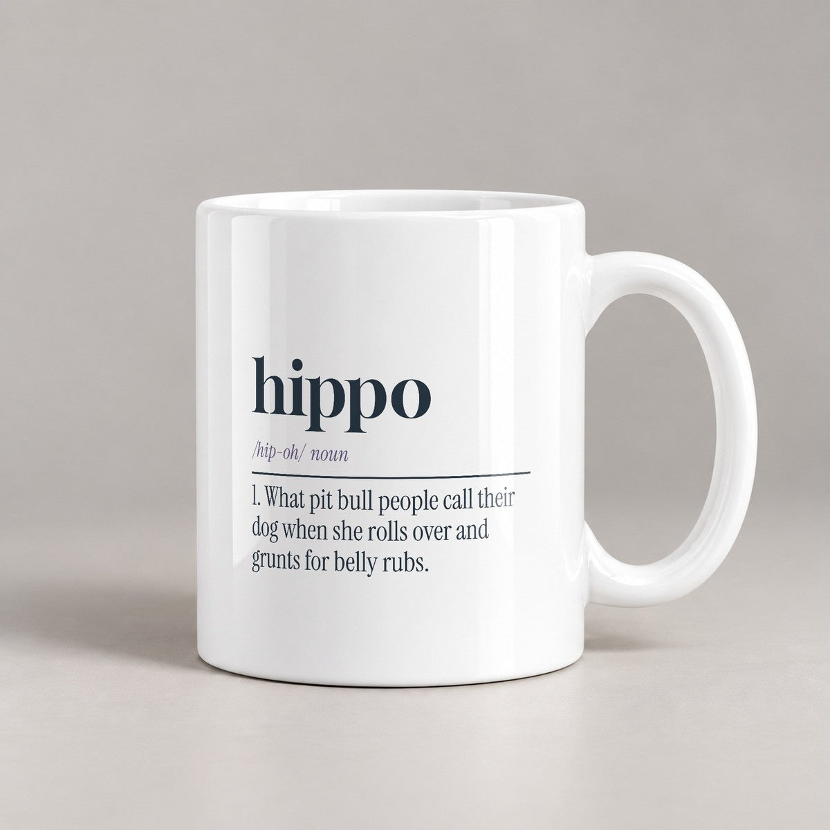 Funny Pit Bull Mug Not A Dog A Couch Hippo Dictionary Cup - photo 2