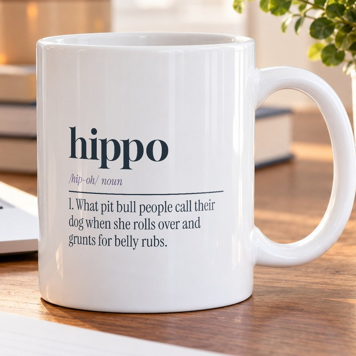 Funny Pit Bull Mug Not A Dog A Couch Hippo Dictionary Cup - photo 5