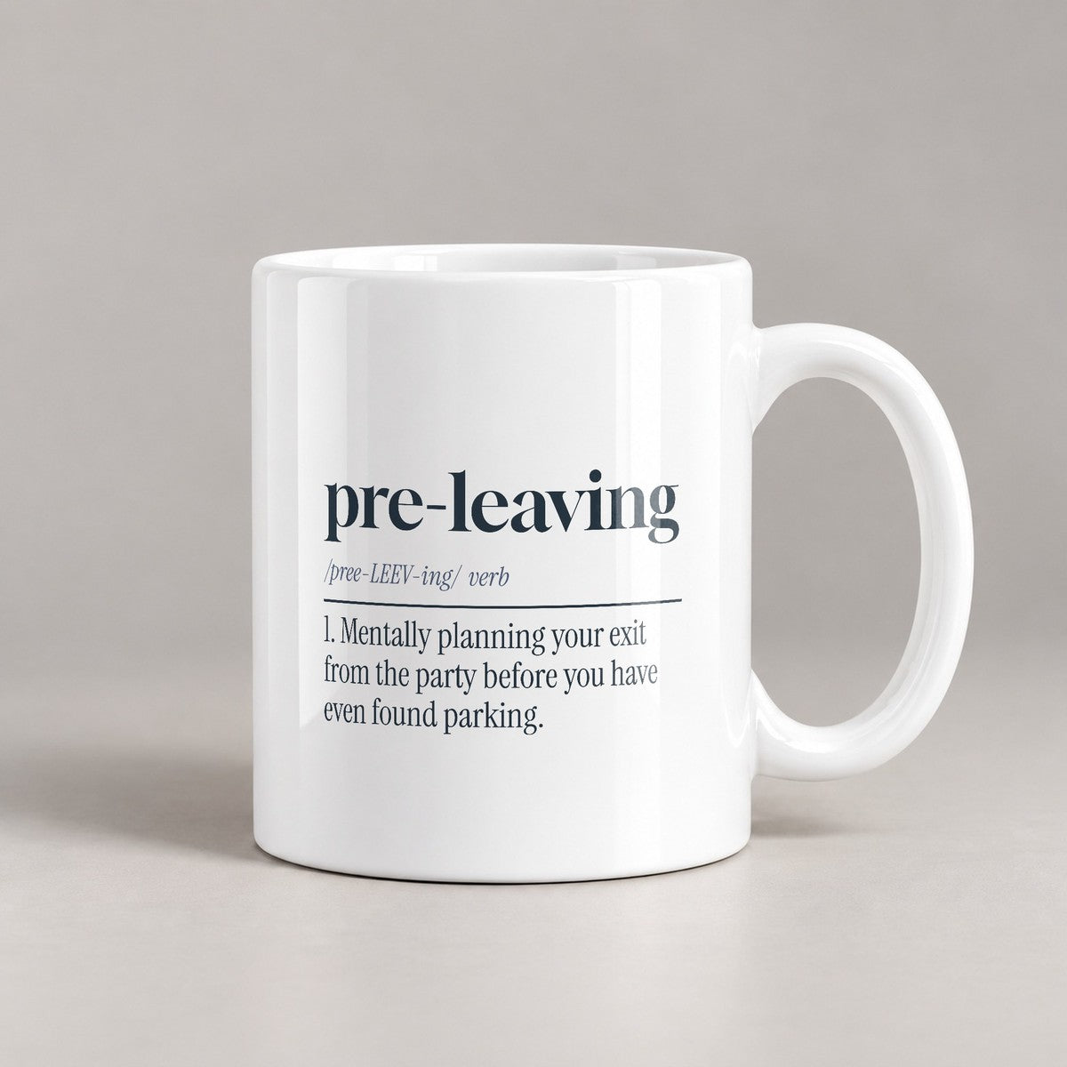 Funny Introvert Coffee Mug Pre-Leaving Dictionary Definition - photo 3