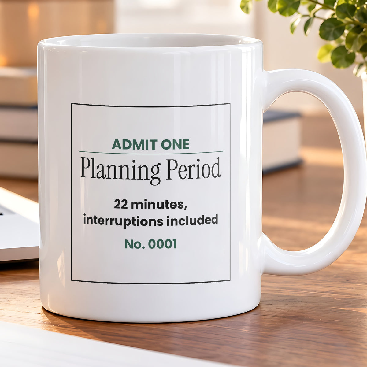 Funny Teacher Ticket Coffee Mug Planning Period For Teachers - photo 5