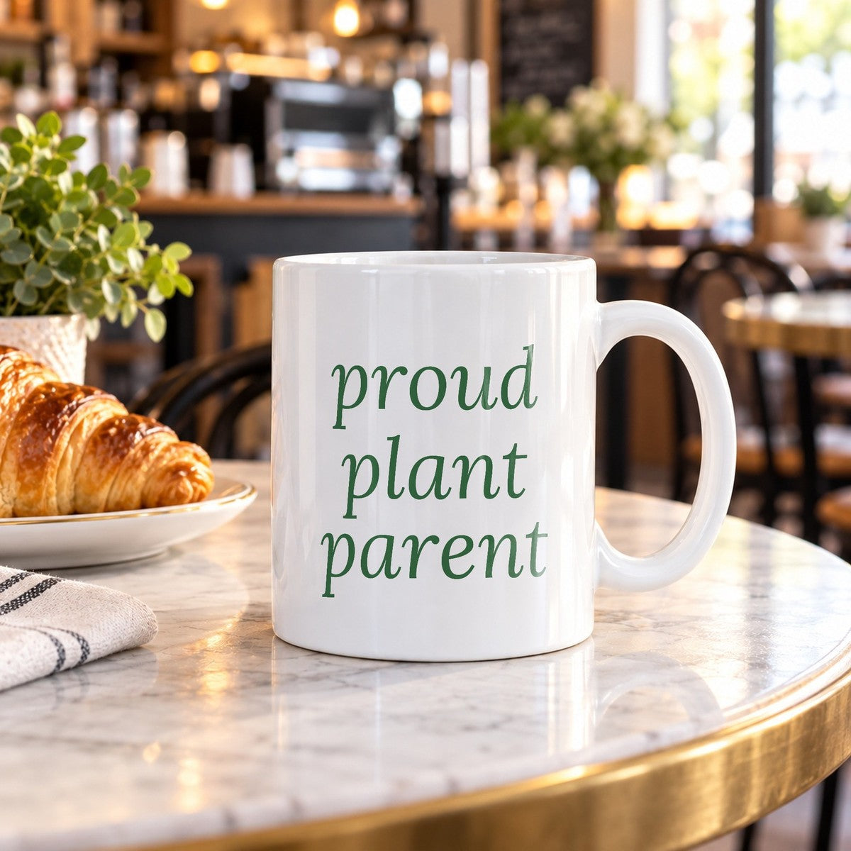 Funny Plant Parent Coffee Mug "Proud Plant Parent" For Gardeners - photo 2