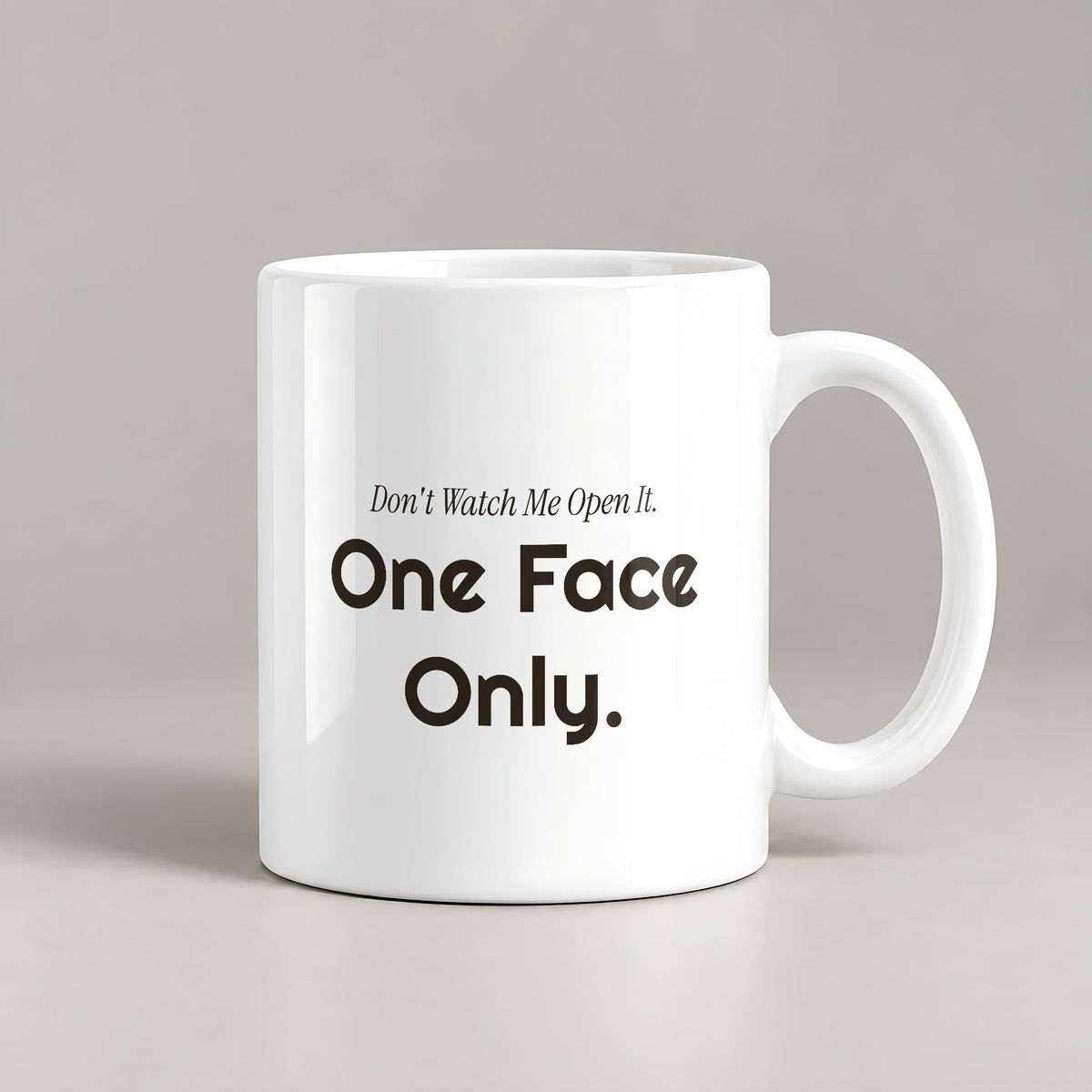 Funny Introvert Christmas Coffee Mug Dont Watch Me Open It One Face Only - photo 1