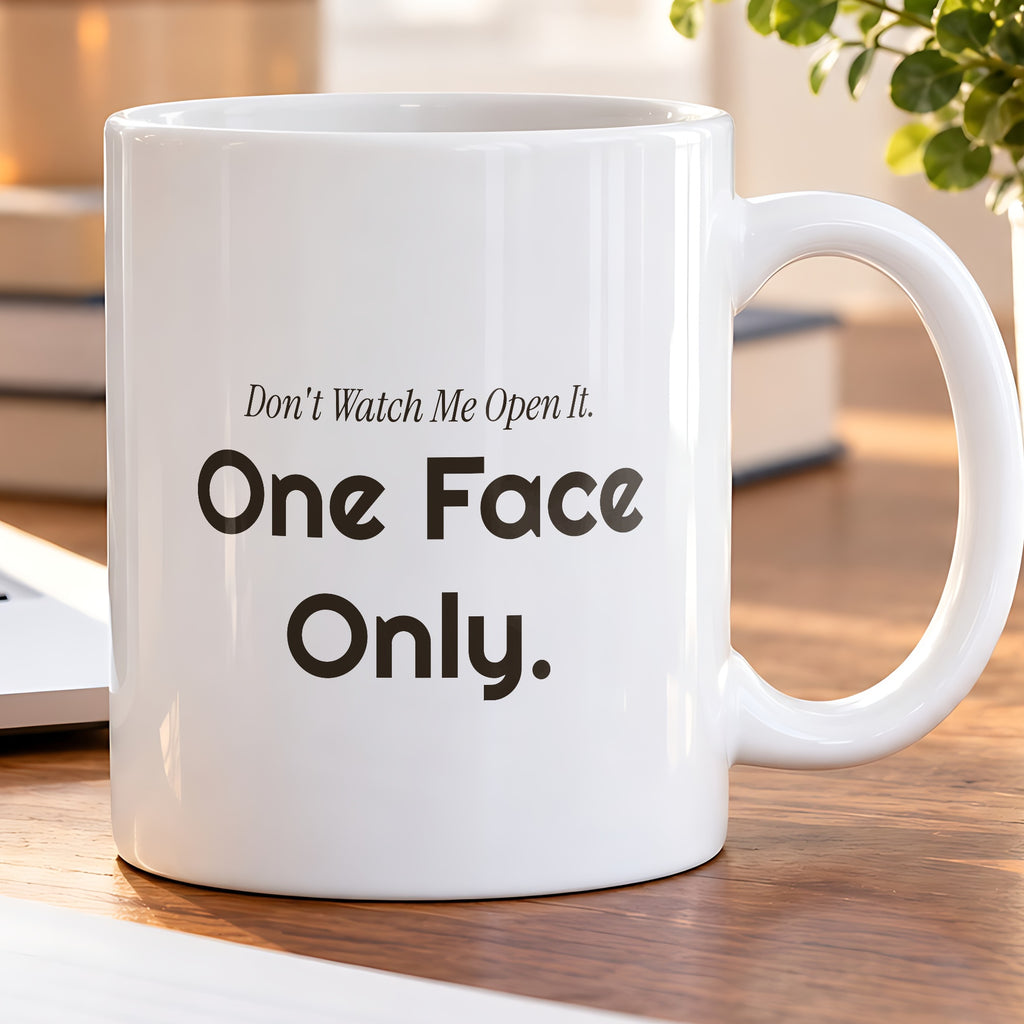 Funny Introvert Christmas Coffee Mug Dont Watch Me Open It One Face Only - photo 5