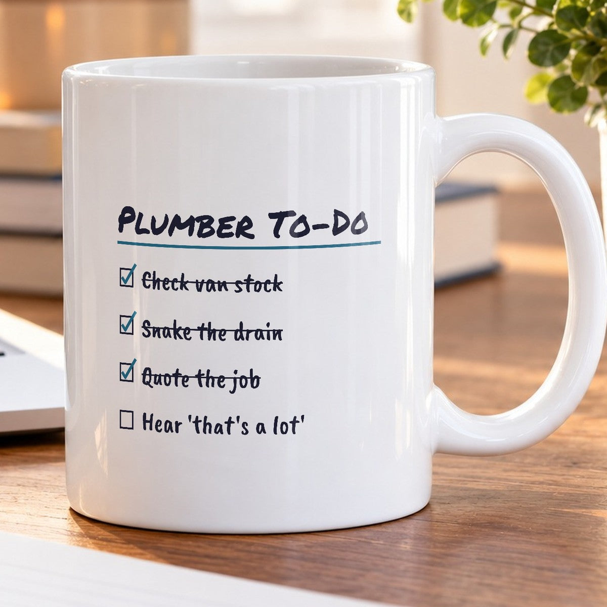 Plumber Coffee Mug Snake the Drain Hear It's a Lot - photo 5