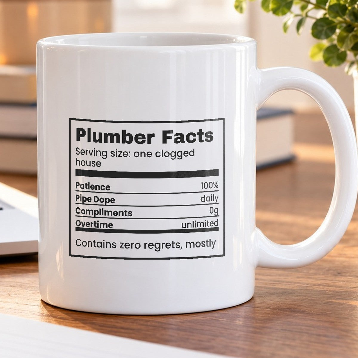 Plumber Facts Coffee Mug For Dad - photo 5