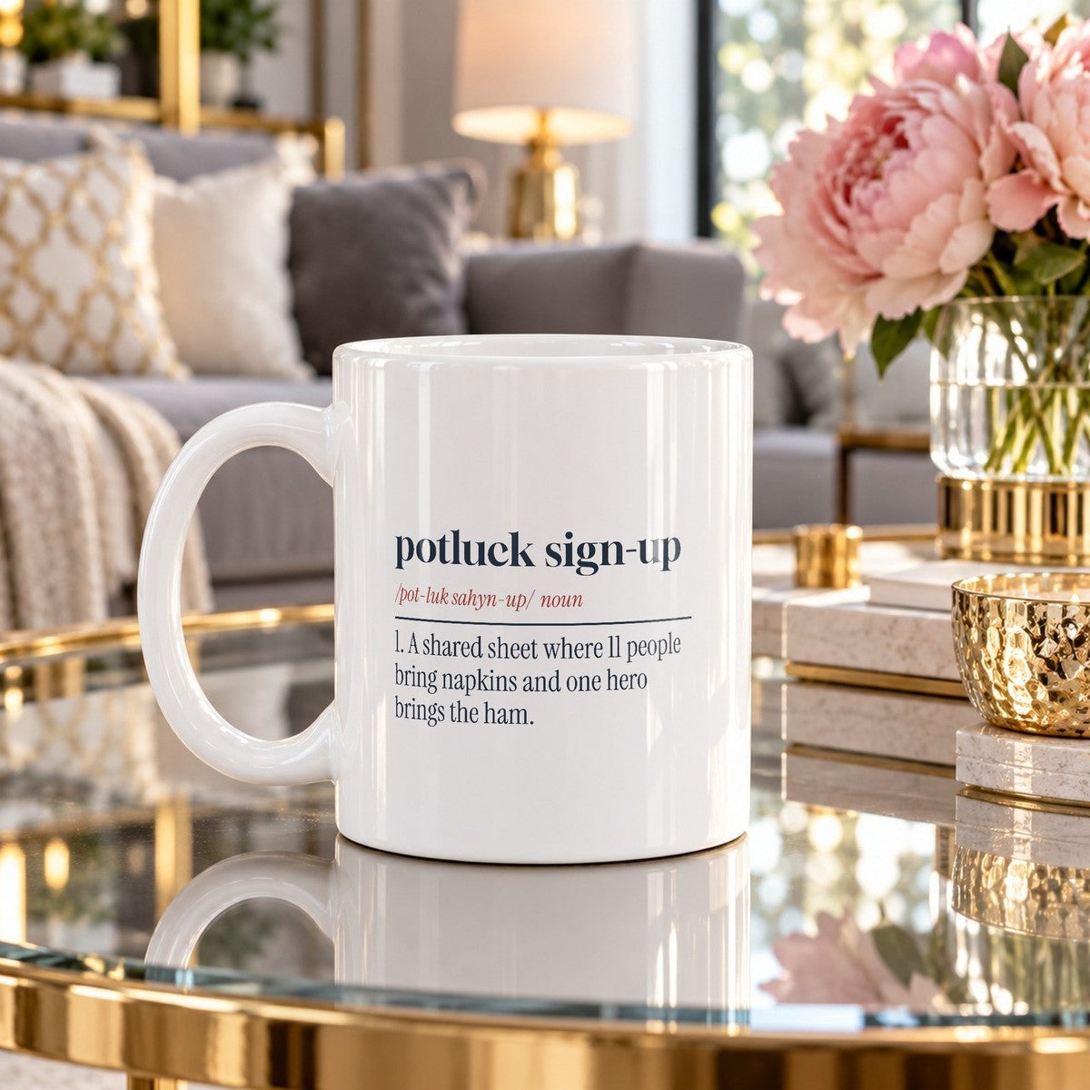 Funny Christmas Coworker Coffee Mug Potluck Sign-Up Definition - photo 4