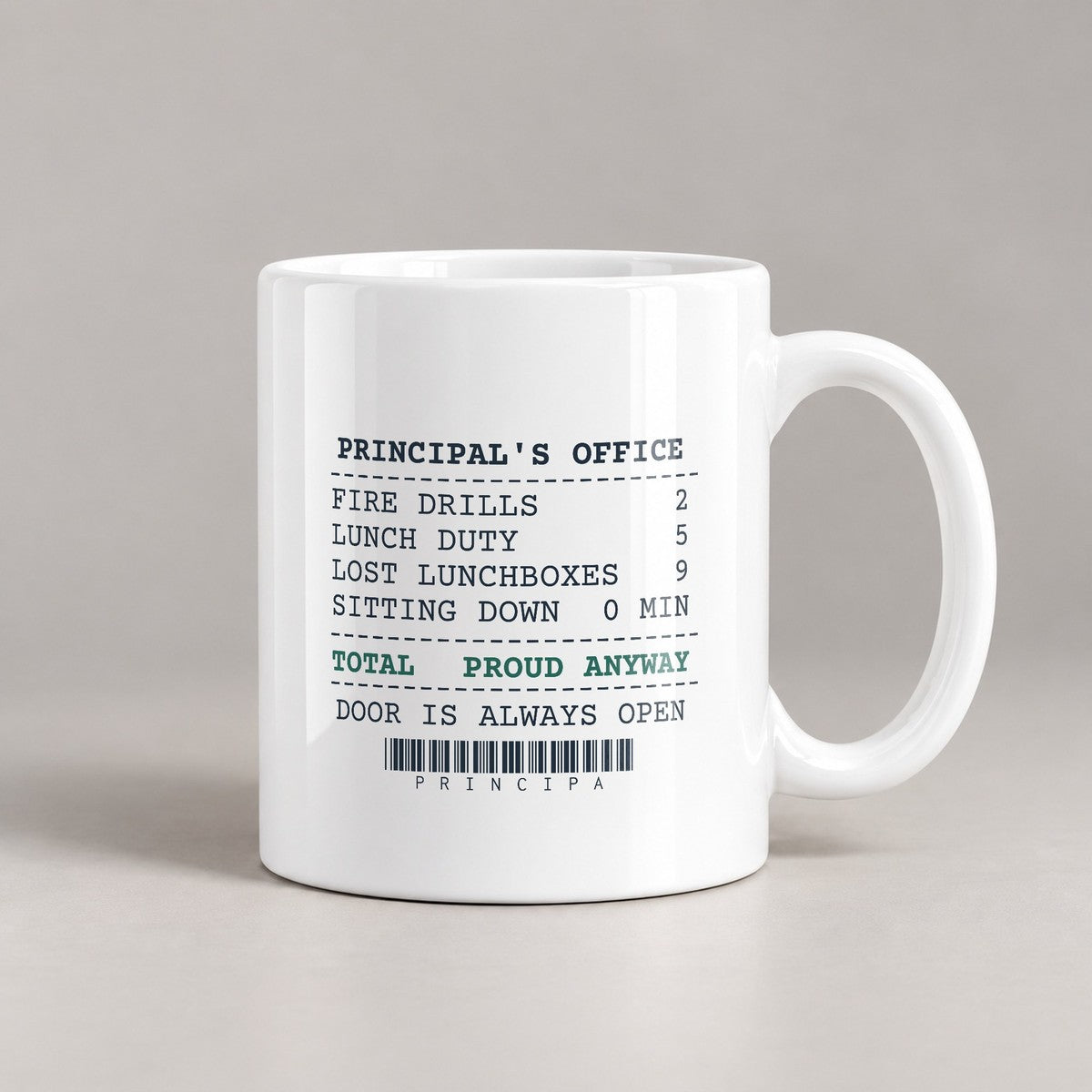 Funny Principal Coffee Mug Principal's Office Receipt - photo 1