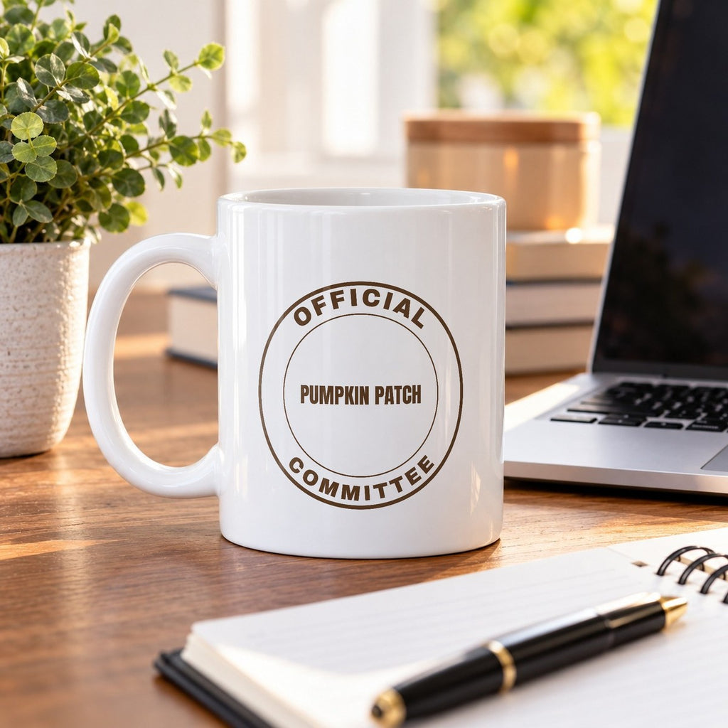 Official Pumpkin Patch Committee Coffee Mug, Funny Fall - photo 4