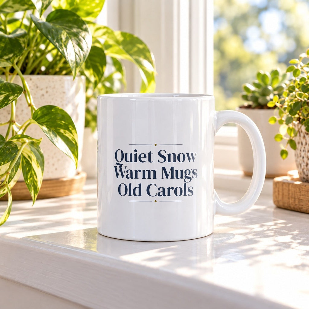 Christmas Coffee Mug Quiet Snow Warm Mugs Old Carols - photo 3