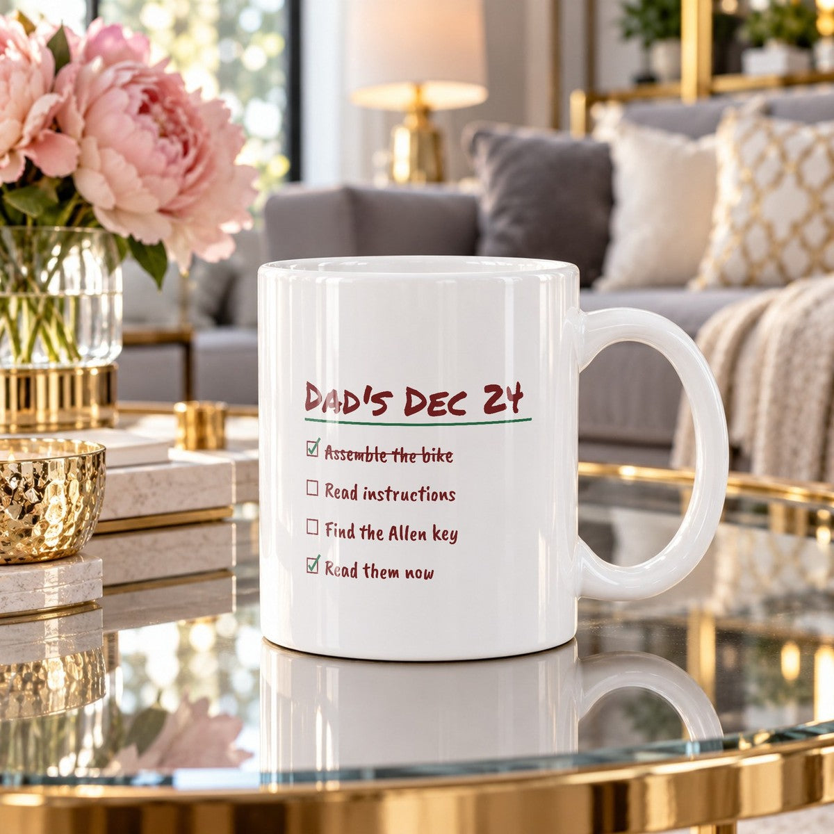Funny Christmas Dad Coffee Mug Read The Instructions Eventually - photo 1