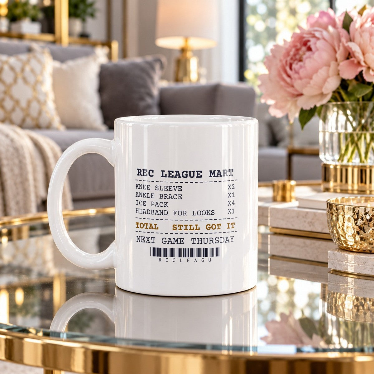 Funny Rec League Basketball Coffee Mug Receipt Still Got It - photo 4