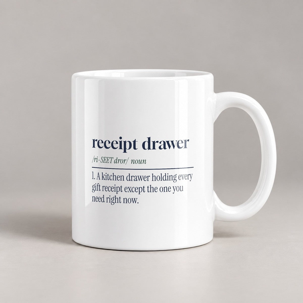 Funny Christmas Coffee Mug Receipt Drawer Definition For Shoppers - photo 3