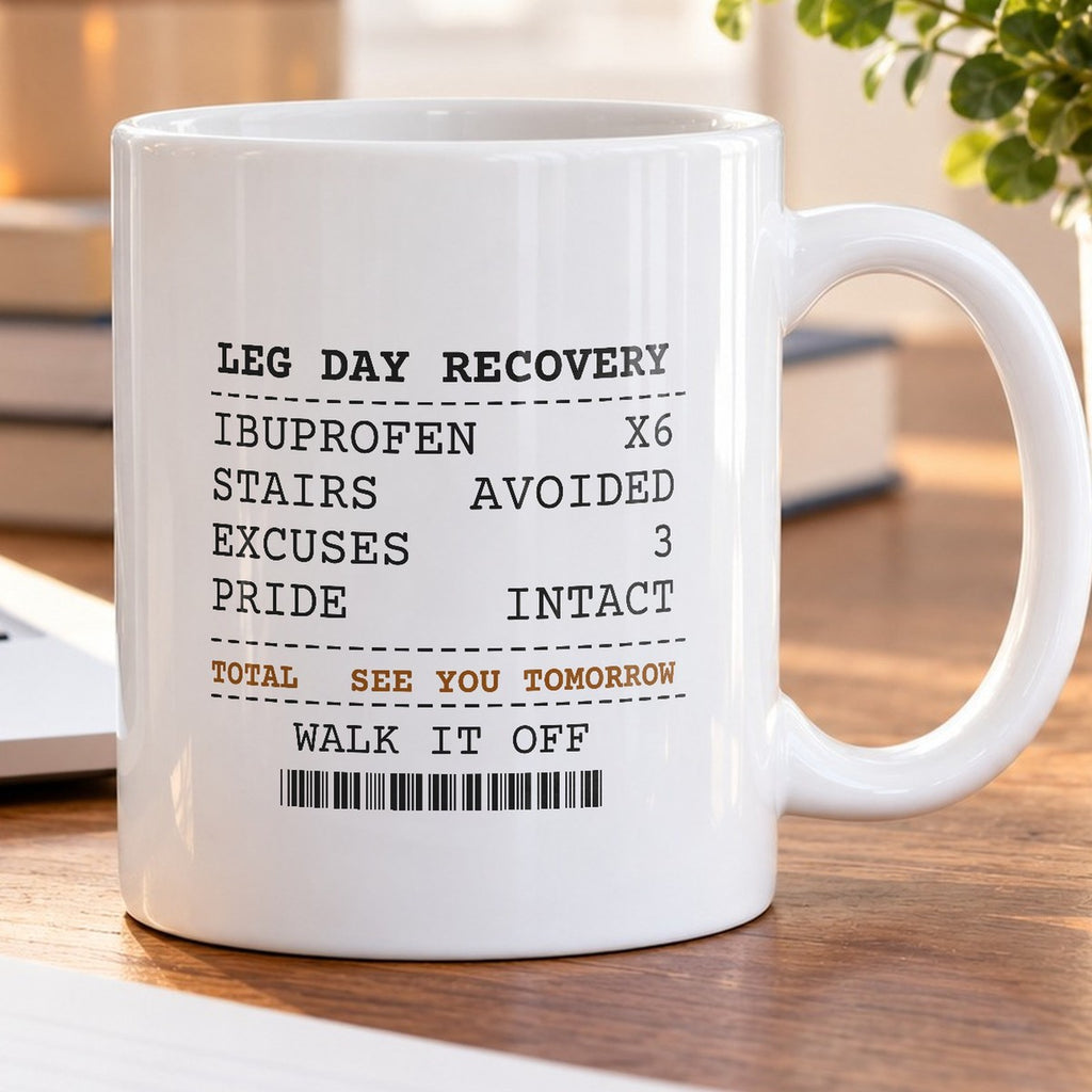 Leg Day Recovery Coffee Mug For Gym Lovers - photo 5