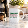 Funny Christmas Dad Coffee Mug Recliner 2 Hours Prescription Label - photo 1