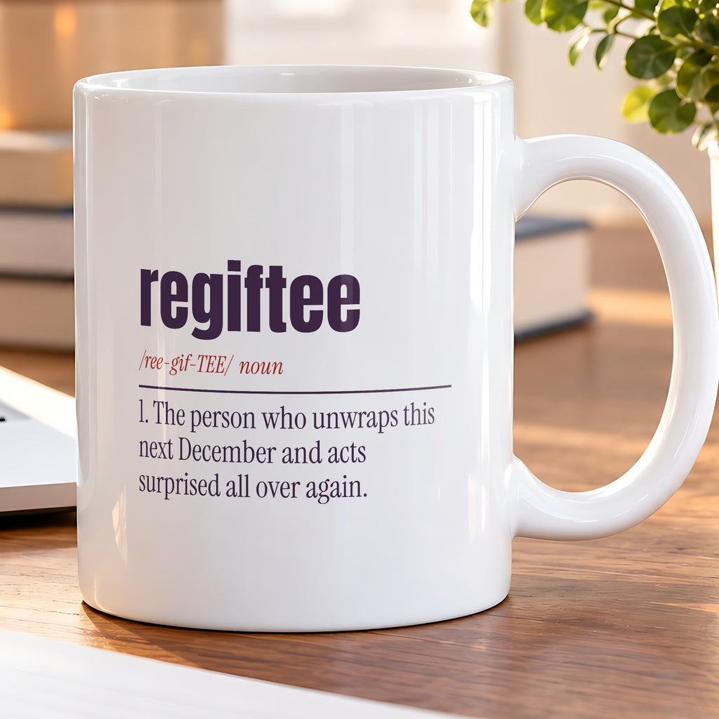Funny White Elephant Coffee Mug Regiftee Definition For Gift Swaps - photo 5