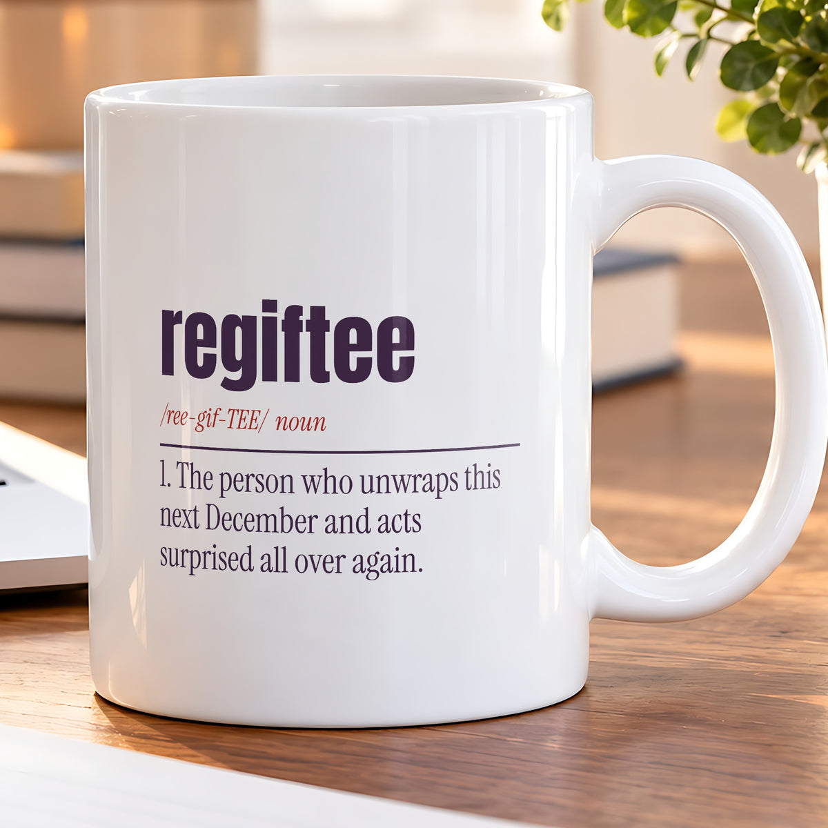 Funny White Elephant Coffee Mug Regiftee Definition For Gift Swaps - photo 5